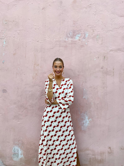 Vestido Kenia rojo