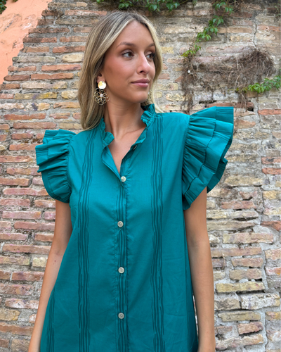 Vestido Palermo turquesa