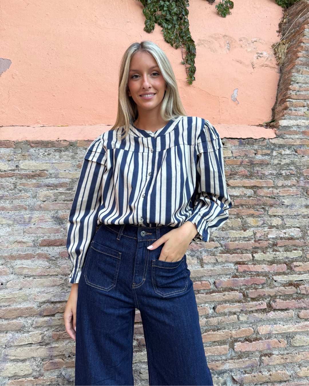 Blusa Aquitania marino