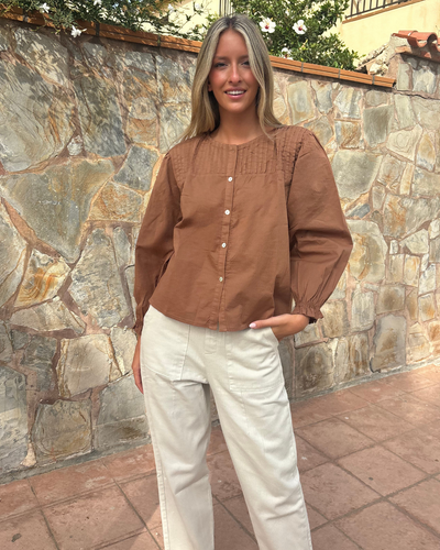Camisa Mogrovejo camel