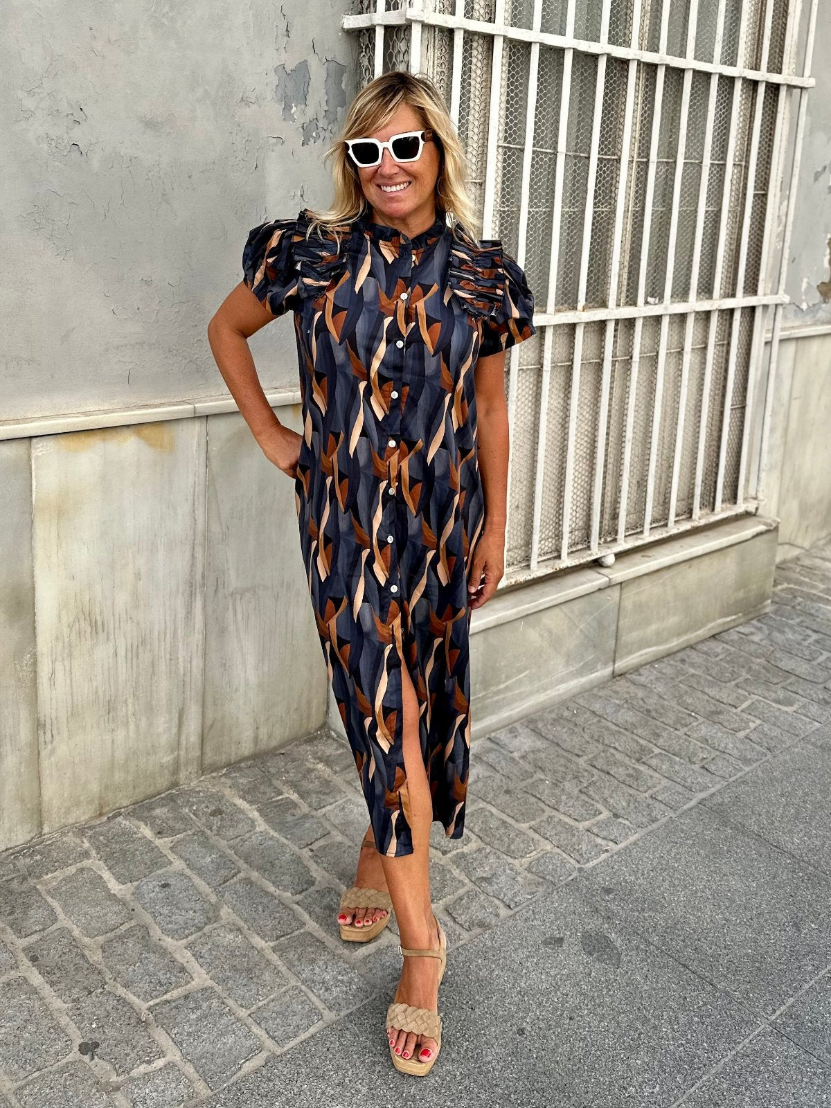 Vestido jimena  gris