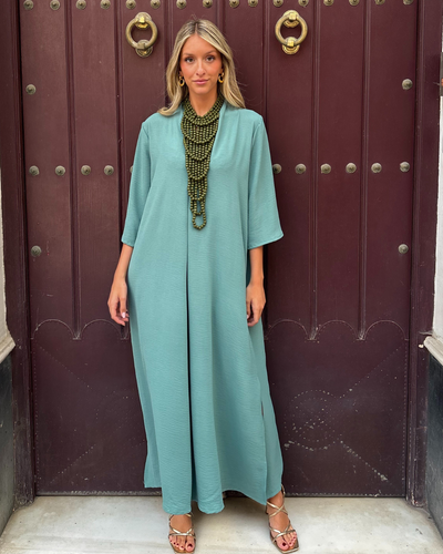 Vestido Laura verde agua