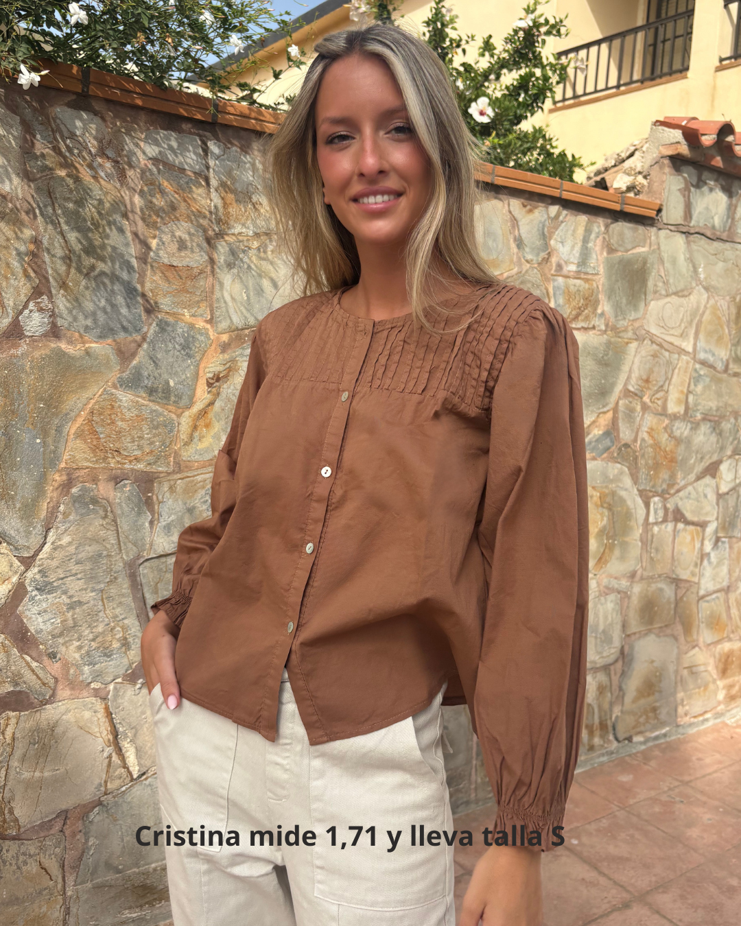 Camisa Mogrovejo camel