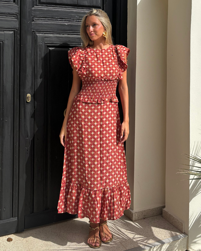 Vestido Reinosa naranja