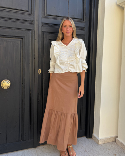 Falda Amieva camel