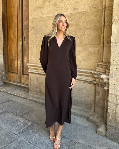 Vestido Rennes marrón