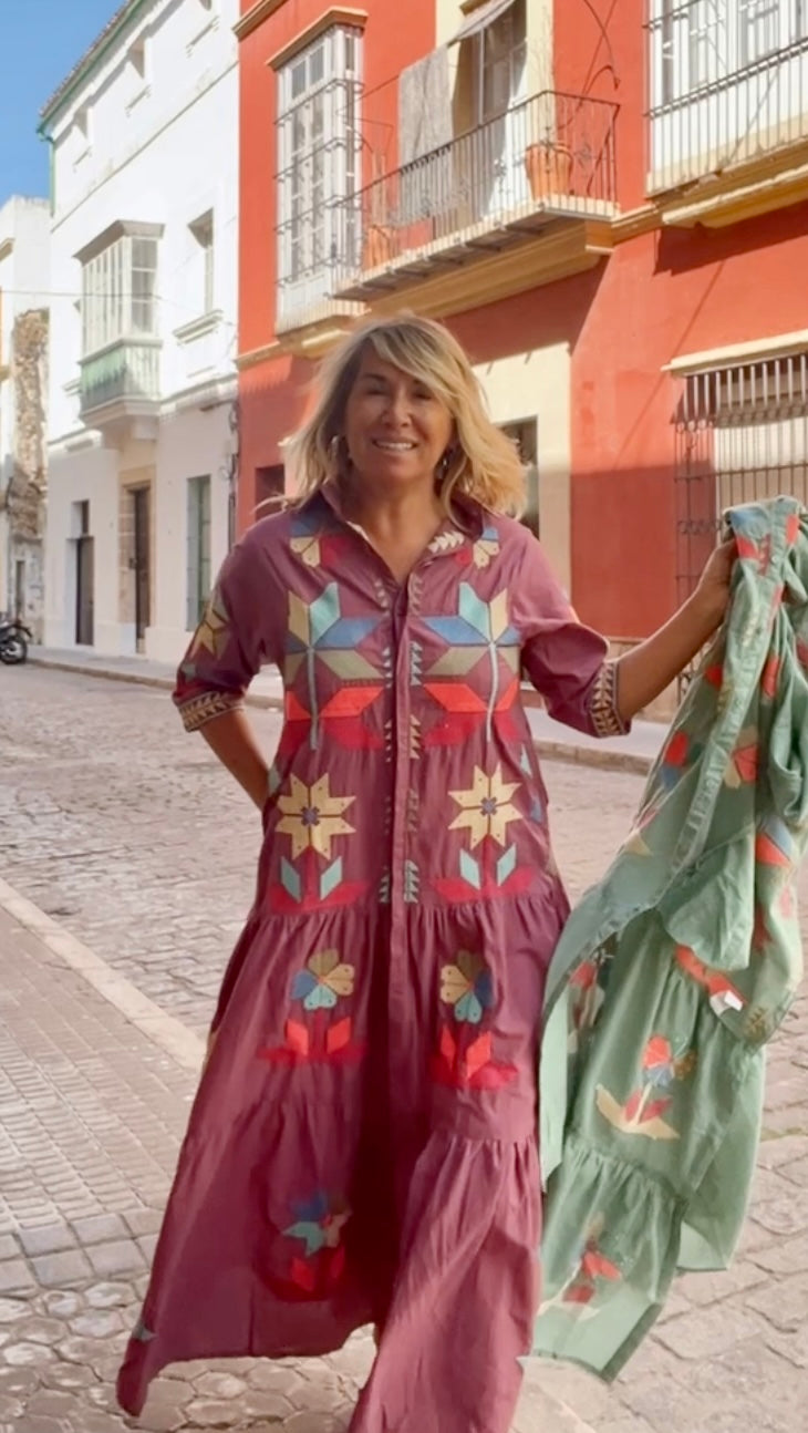 Vestido Triana rosa