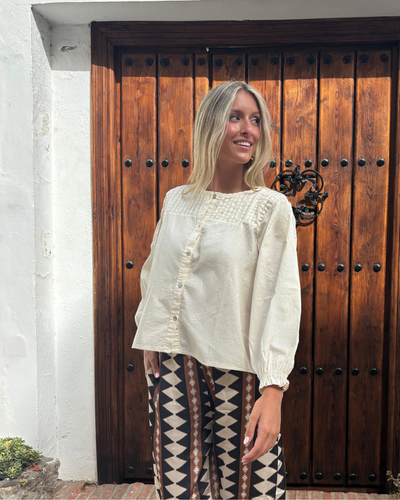 Camisa Mogrovejo beige
