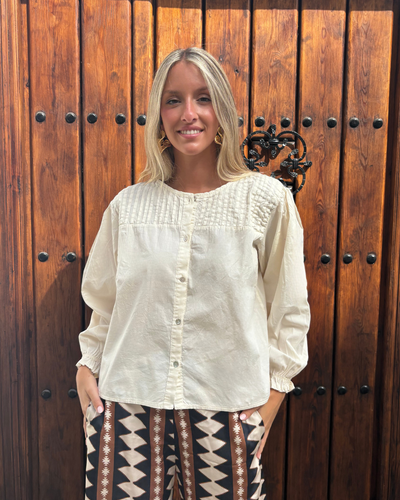 Camisa Mogrovejo beige