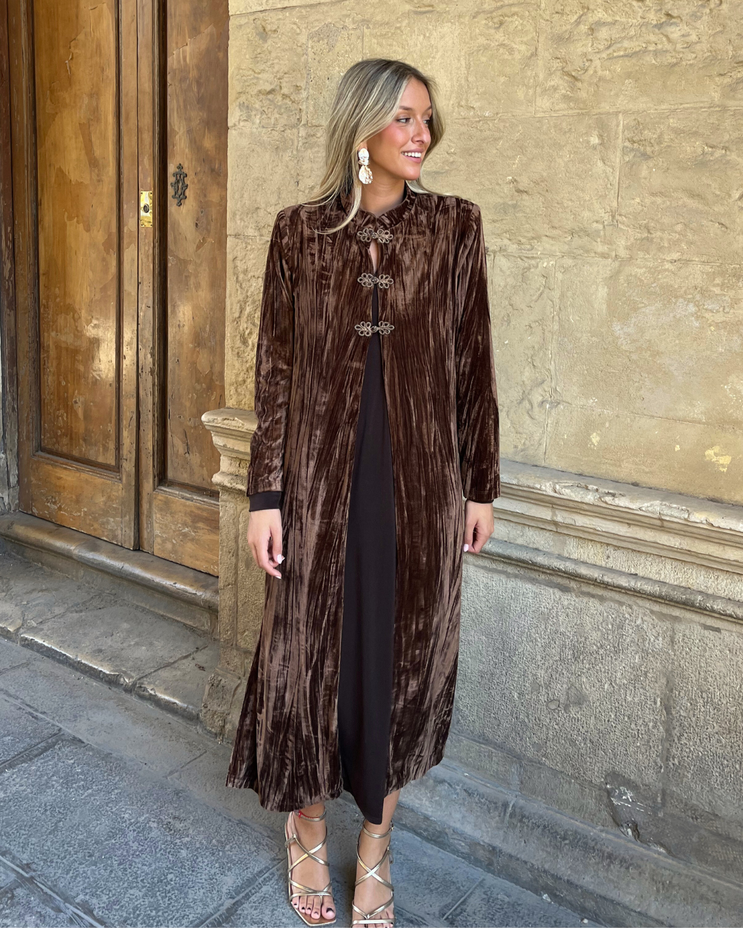 Kimono Granville marron