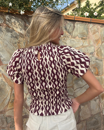 Camisa Potes burdeos