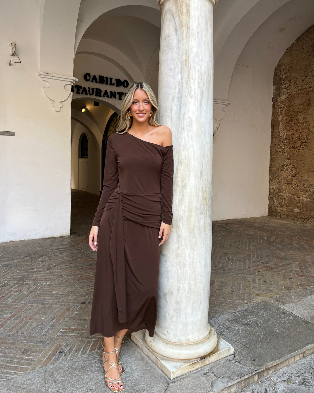 Vestido Montresor marron