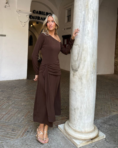 Vestido Montresor marron