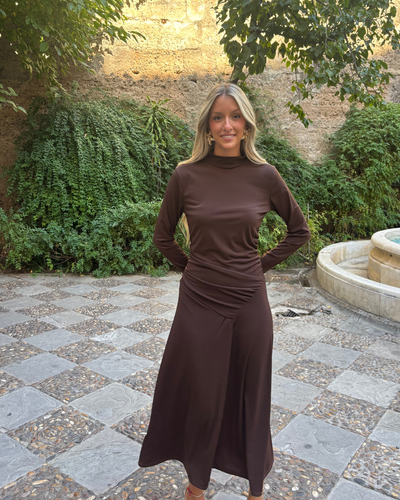 Vestido Sena marrón