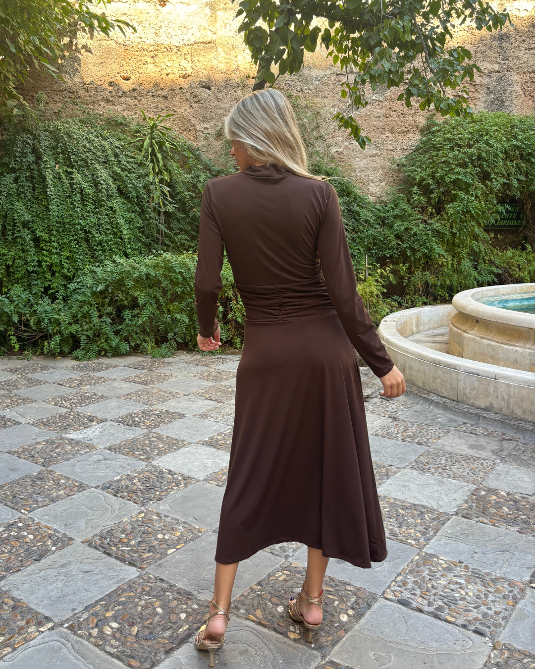 Vestido Sena marrón