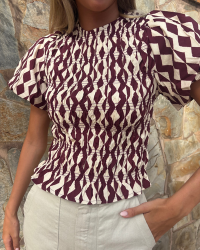Camisa Potes burdeos