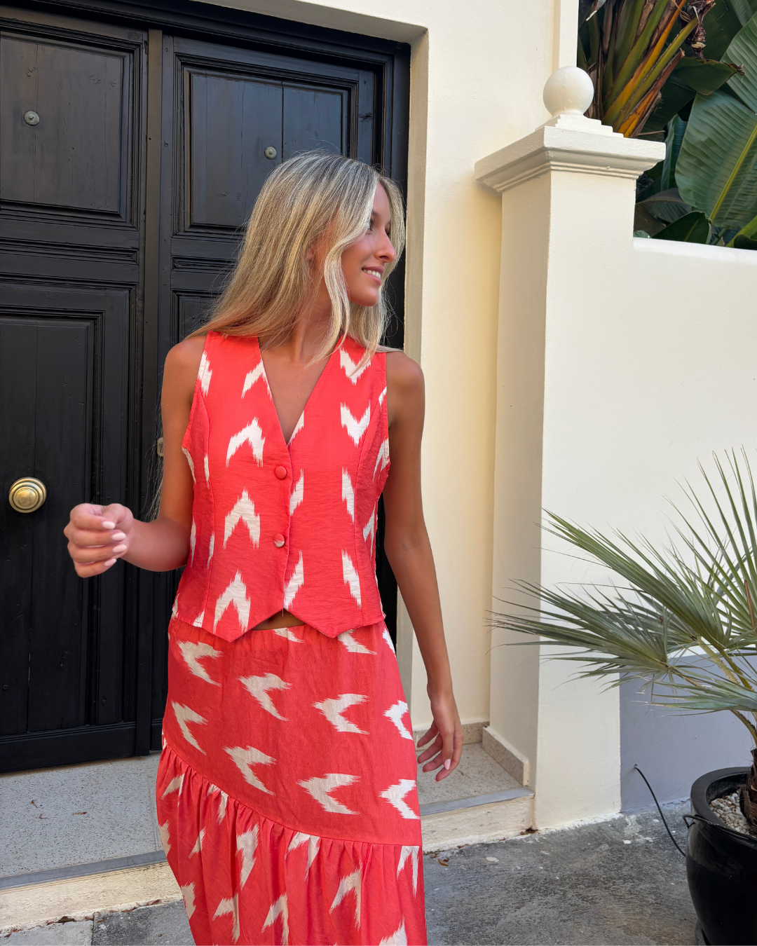 Falda Liérganes coral