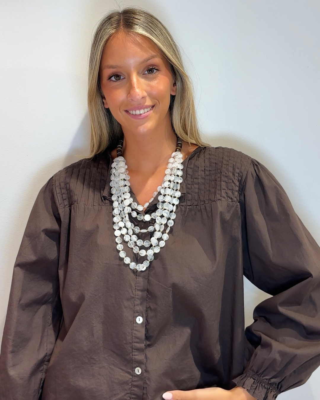 Collar Nalón blanco