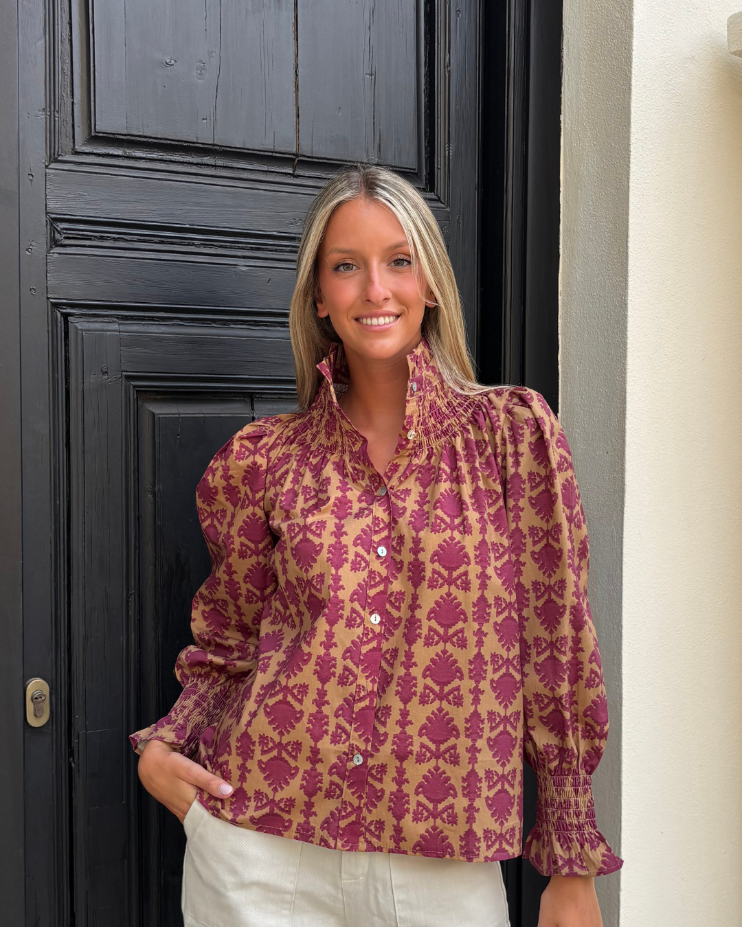 Blusa Llanes camel