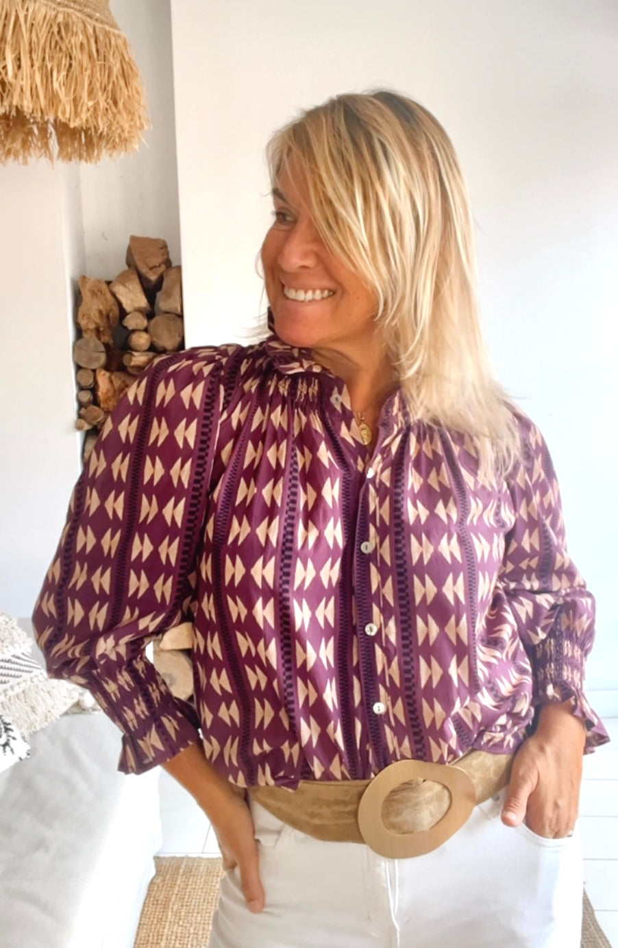 Blusa Barbate morado