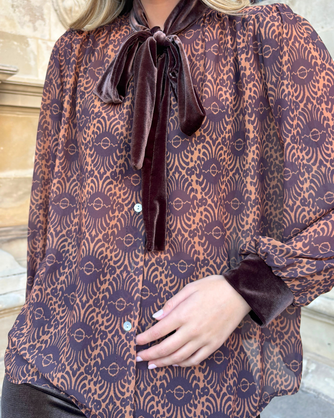 Blusa Lisboa marrón