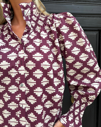 Blusa Novales burdeos