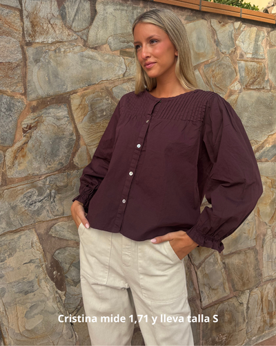 Camisa Mogrovejo burdeos