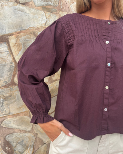 Camisa Mogrovejo burdeos