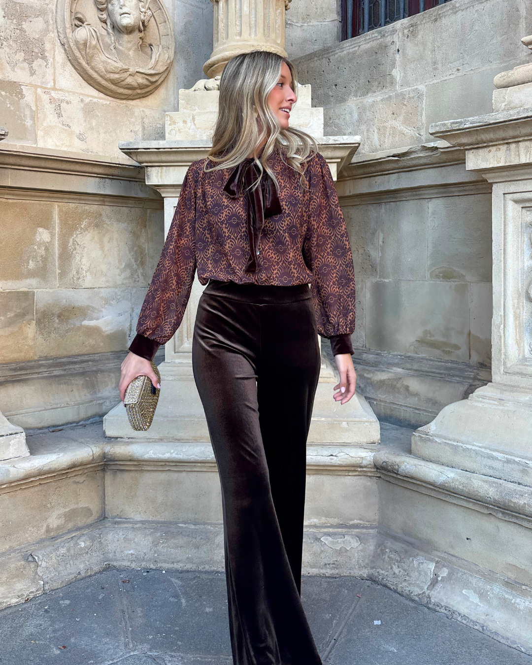 Blusa Lisboa marrón