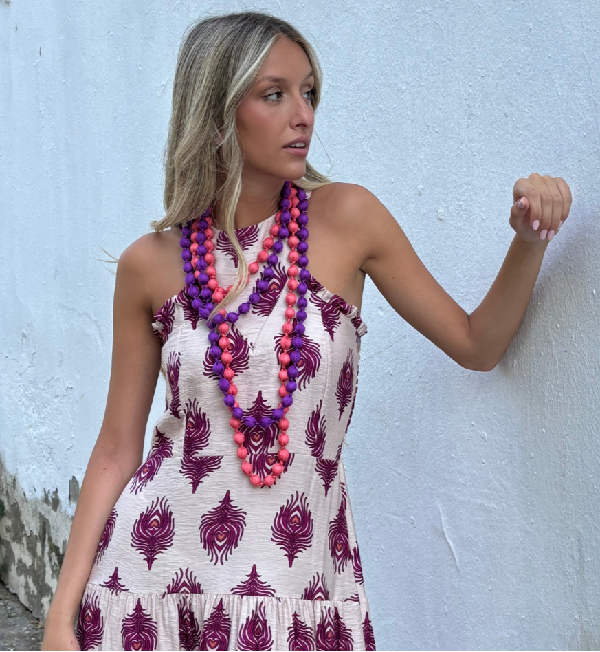 Collar Marbella coral