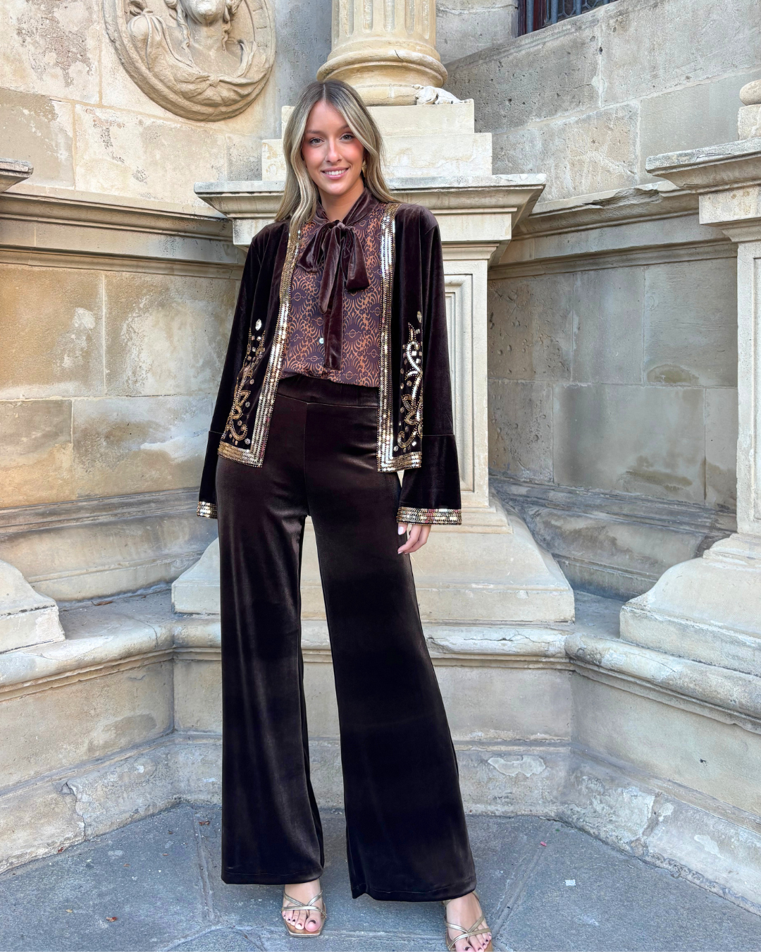 Blusa Lisboa marrón