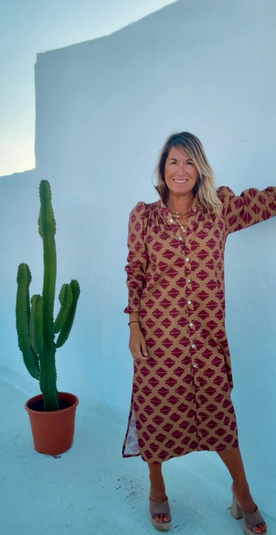 Vestido Sardinero camel