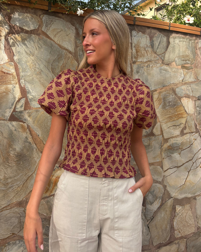 Camisa Potes camel