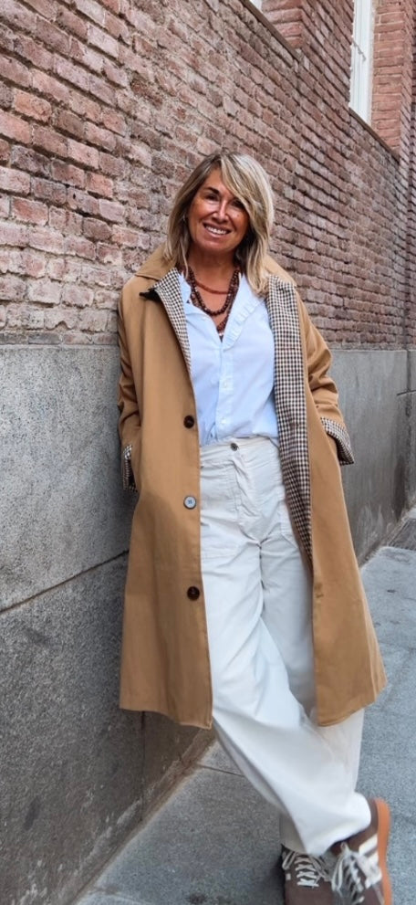 Gabardina Regueras camel