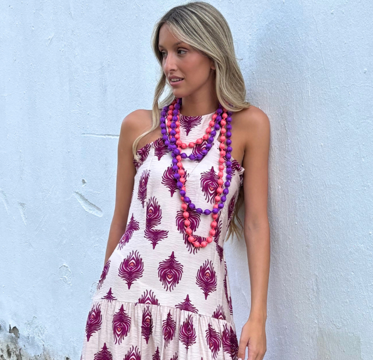 Collar Marbella coral