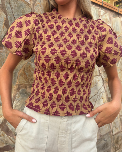 Camisa Potes camel