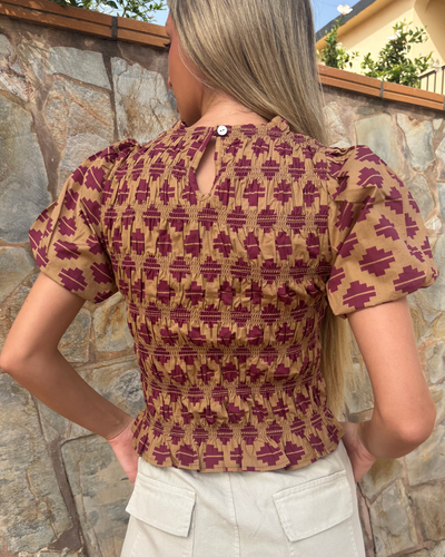 Camisa Potes camel