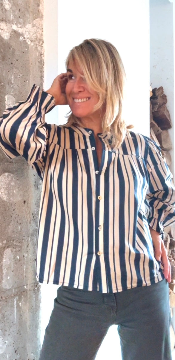 Blusa Aquitania marino