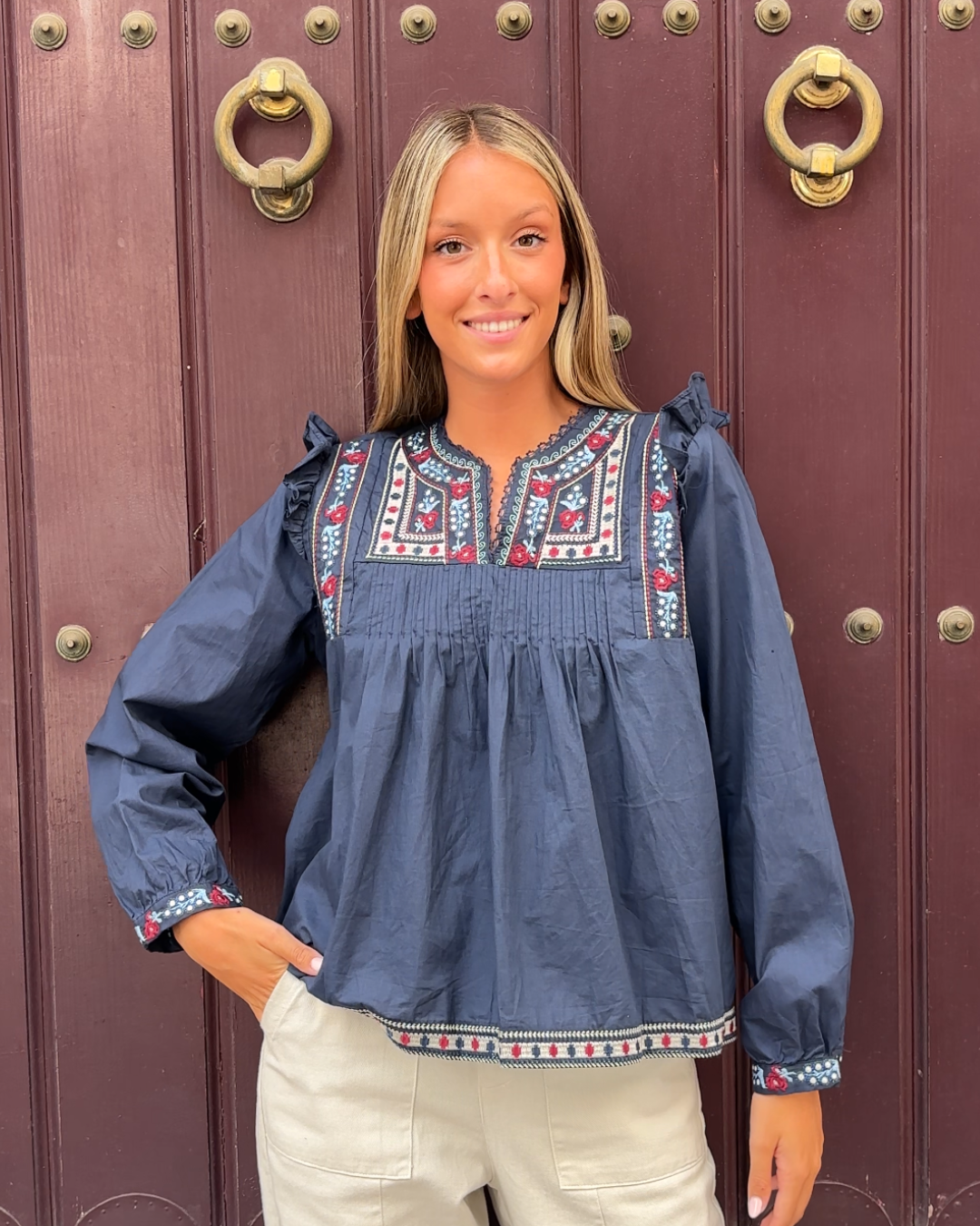 Blusa Castropol Marino
