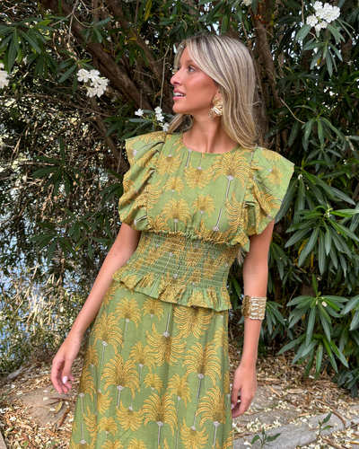Vestido Palm verde