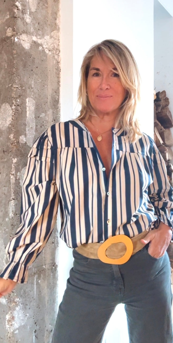 Blusa Aquitania marino