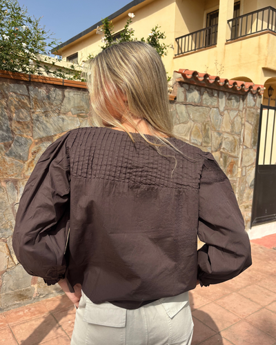 Camisa Mogrovejo chocolate