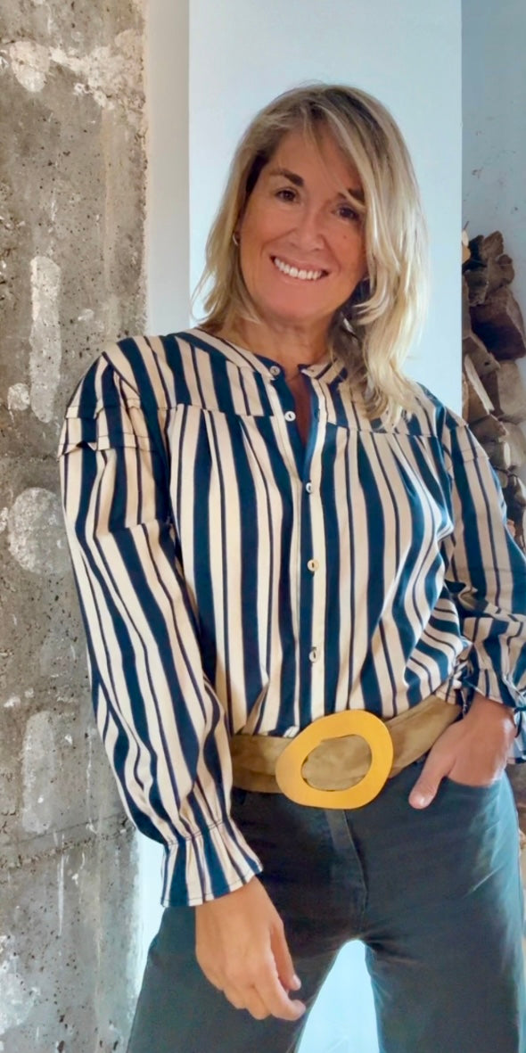 Blusa Aquitania marino