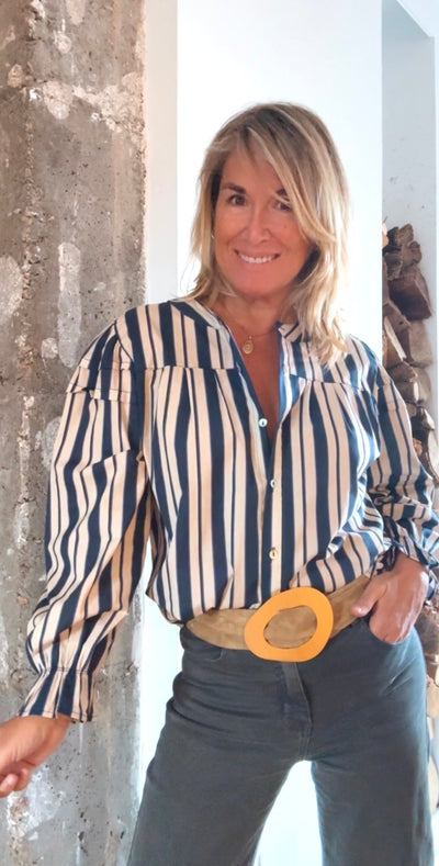 Blusa Aquitania marino