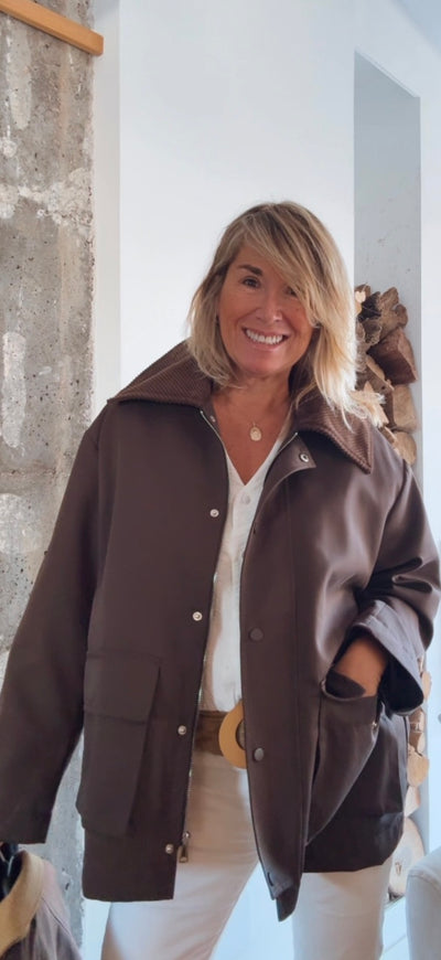 Chaqueta Piloña chocolate