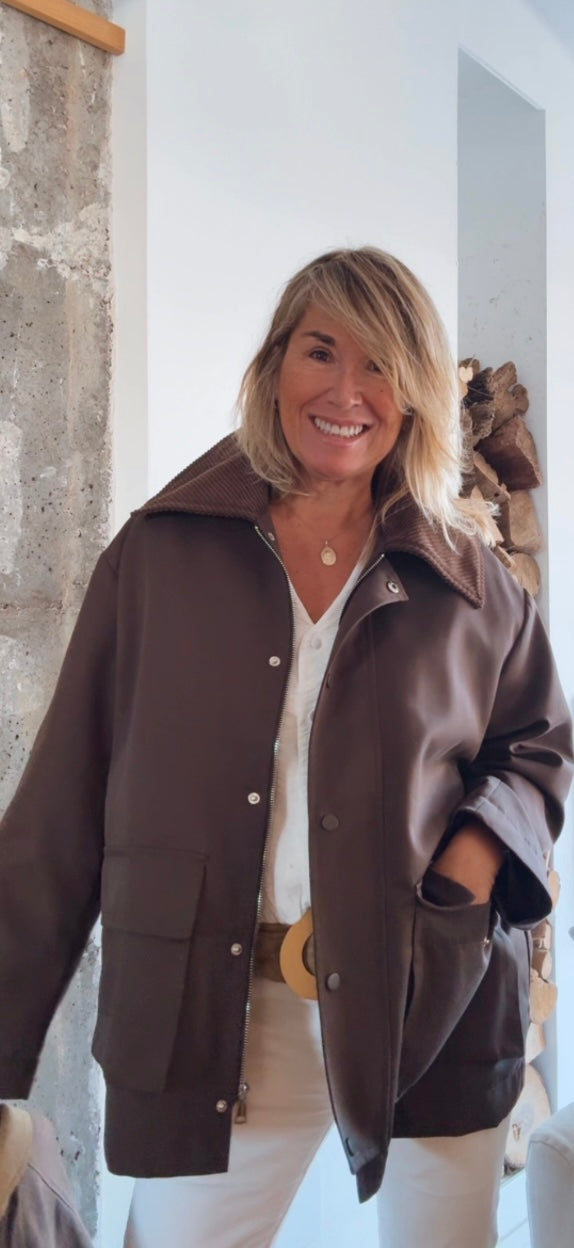 Chaqueta Piloña chocolate