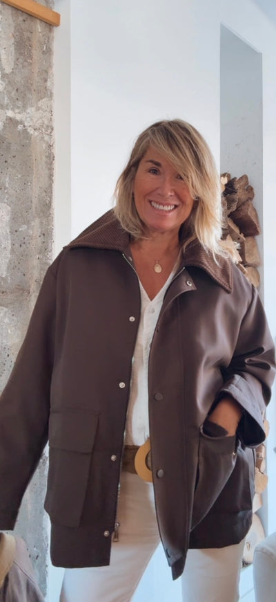 Chaqueta Piloña chocolate