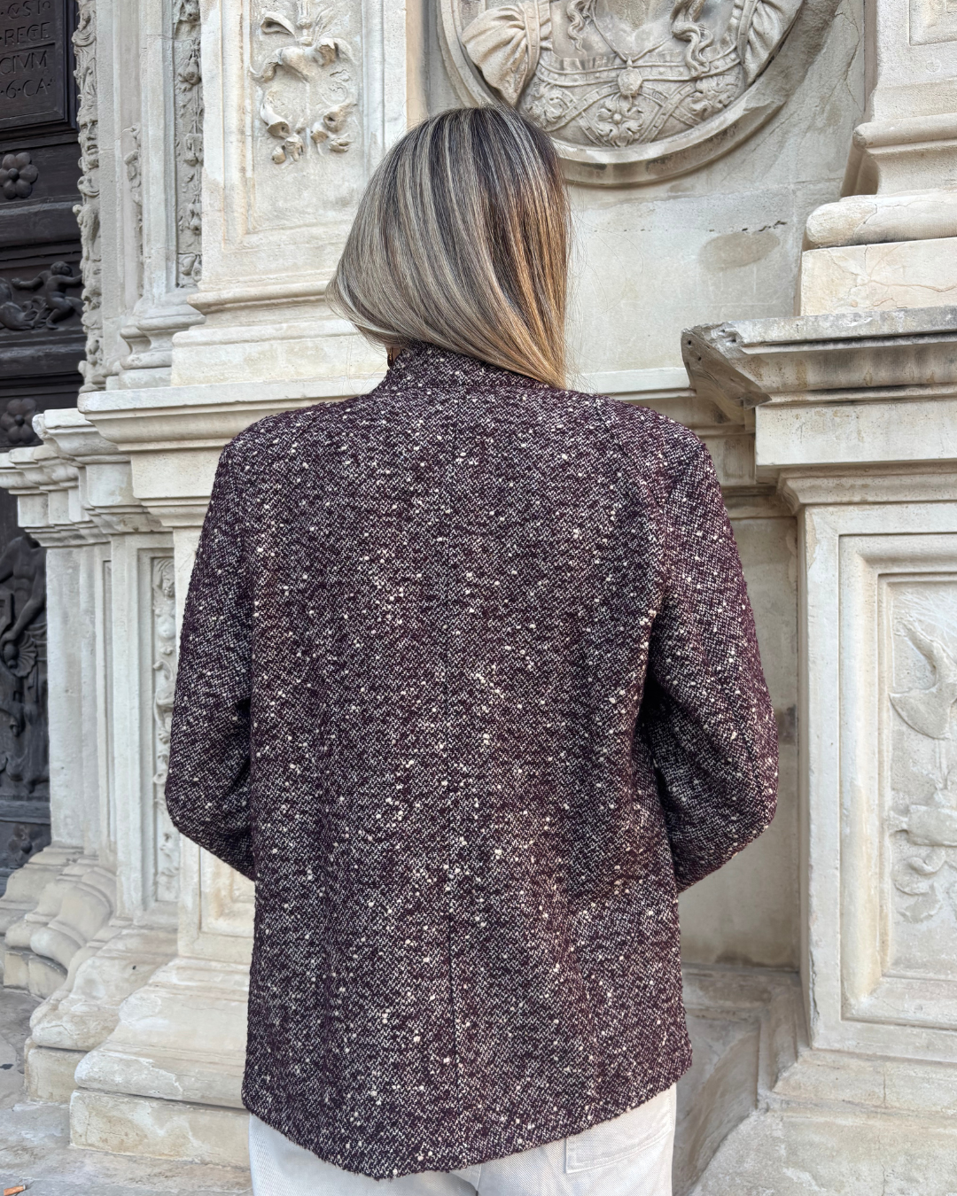 Chaqueta Lituania burdeos