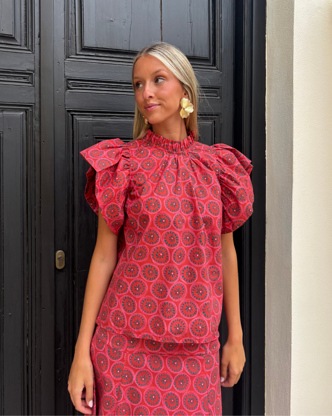 Blusa Candás buganvilla