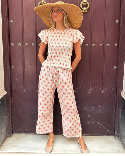 Lyon coral top